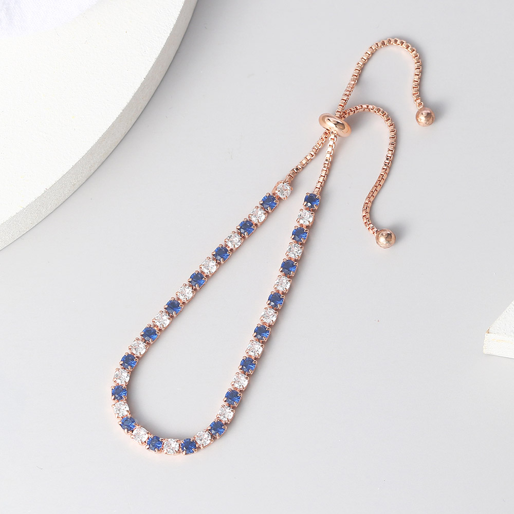 Badminton Korea - Pulseira para mulheres, redonda, azul, simples,