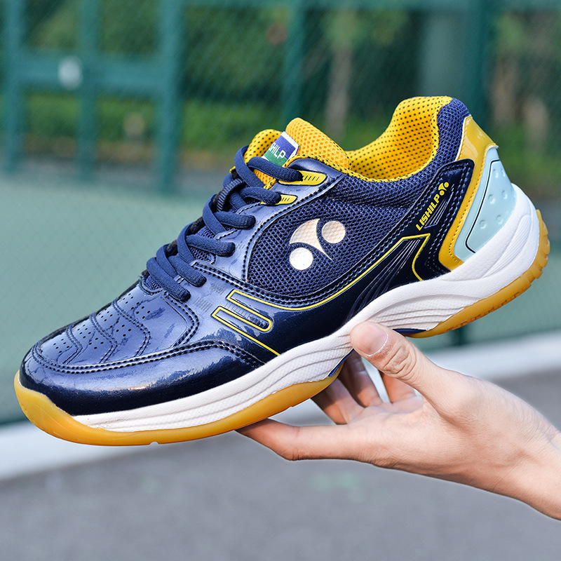 Shoe Non Slip Badminton - 2025 marca azul escuro das mulheres