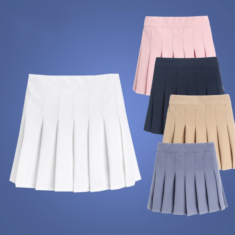 Badminton Korea - Saia Curta Plissada Versátil para Meninas,