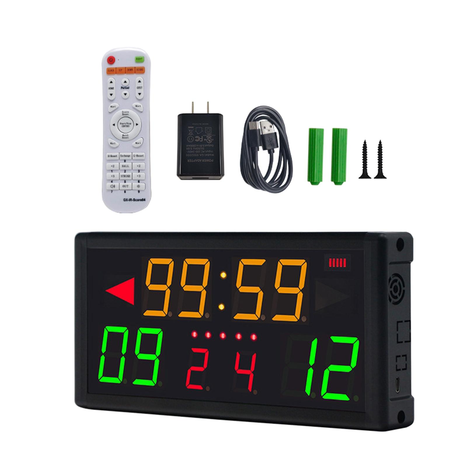 Scoreboard Digital - Placar Digital com Controle Remoto, Display