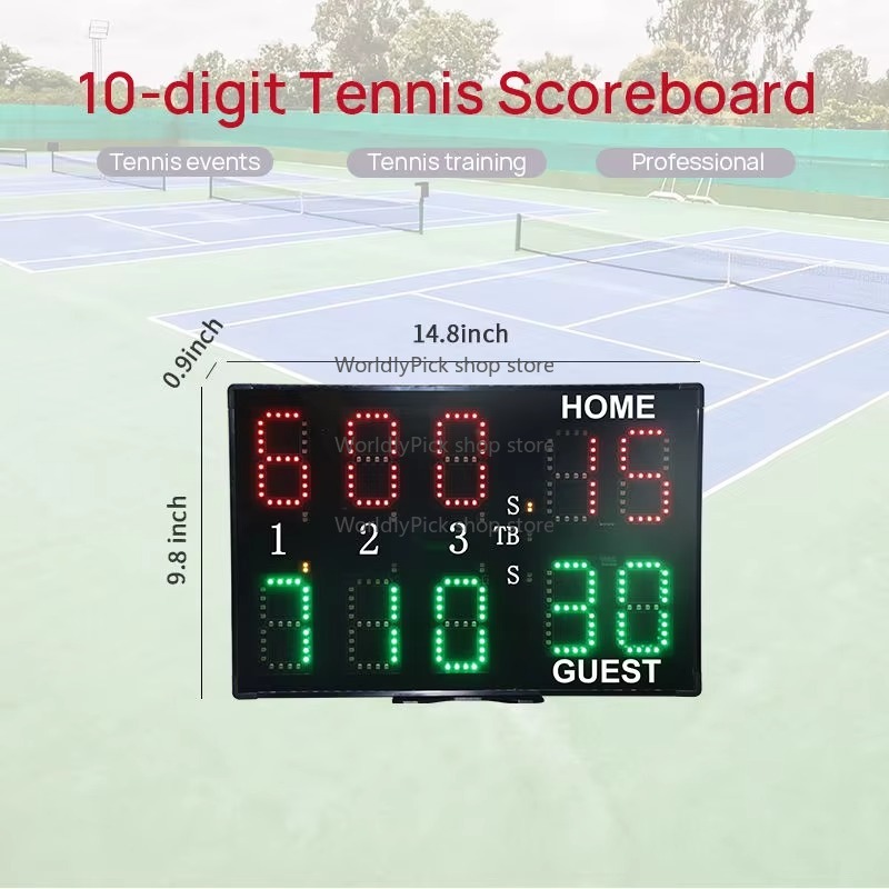 Placar de tênis com display LE - Scoreboard Digital avaliação e preço