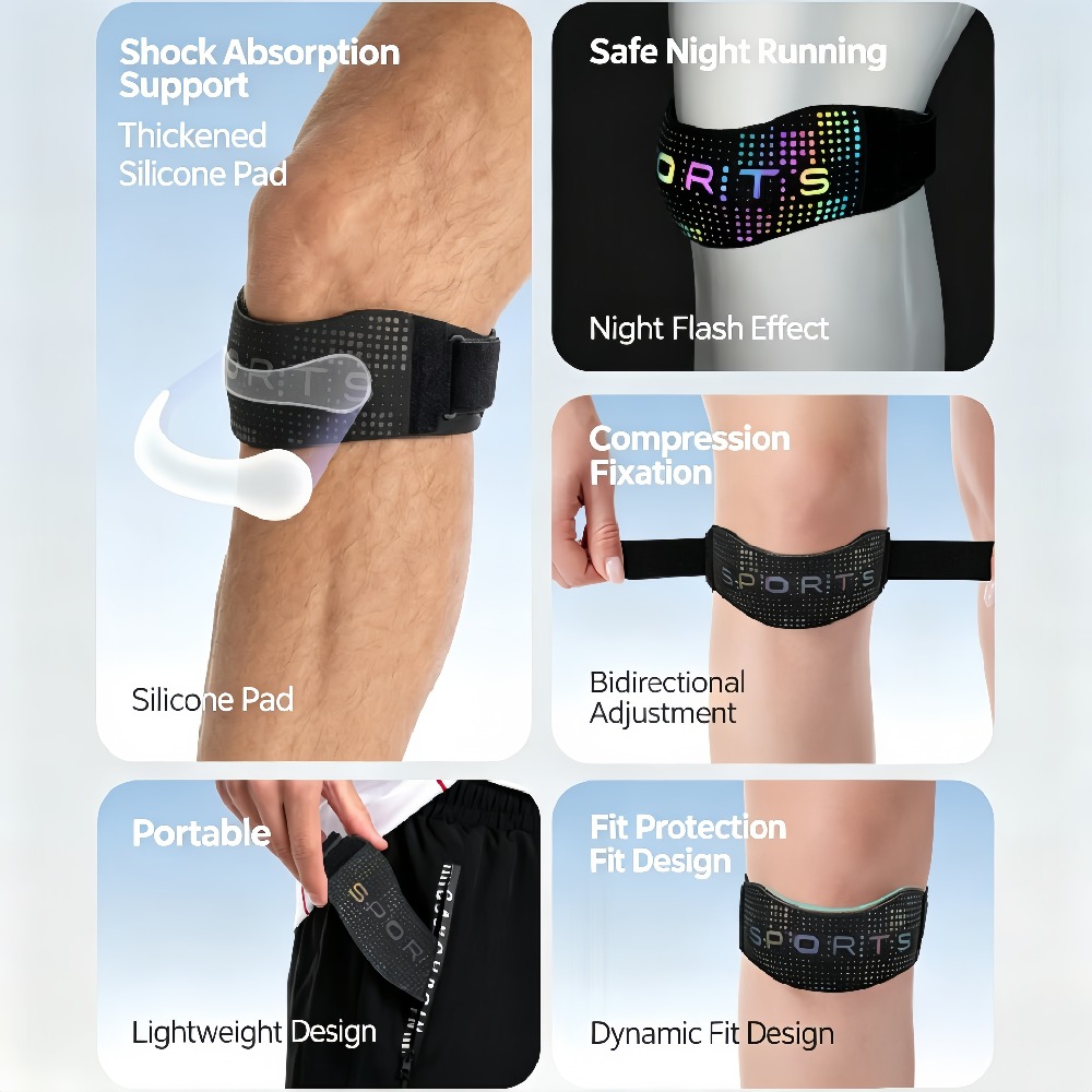 1/2 Peças Faixa de Suporte Pat - Knee Brace Badminton avaliação e preço