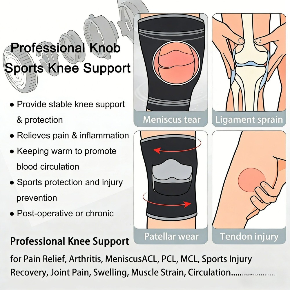 Joelheira Profissional Ajustáv - Knee Brace Badminton avaliação e preço