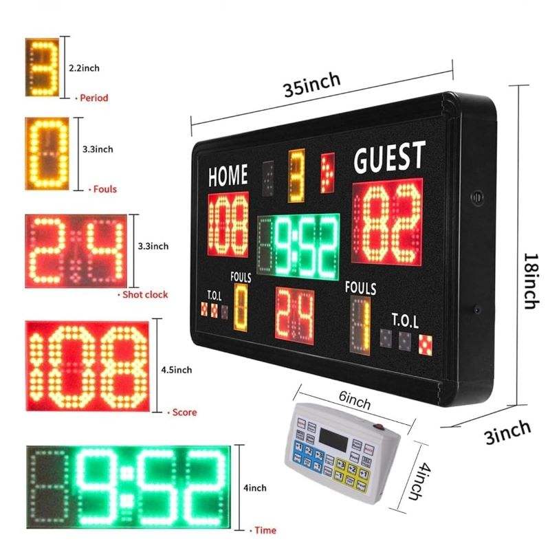 Painel de Controle Portátil pa - Scoreboard Digital avaliação e preço
