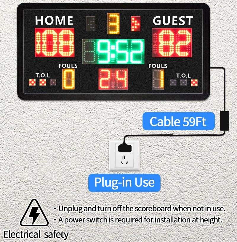 Painel de Controle Portátil pa - Scoreboard Digital avaliação e preço