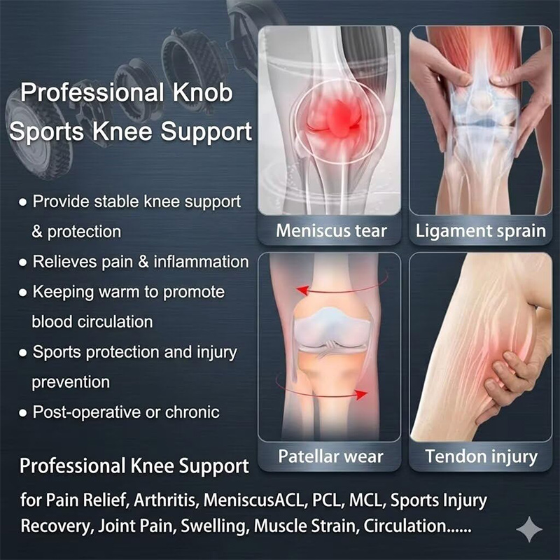 Joelheira ajustável com botão  - Knee Brace Badminton avaliação e preço