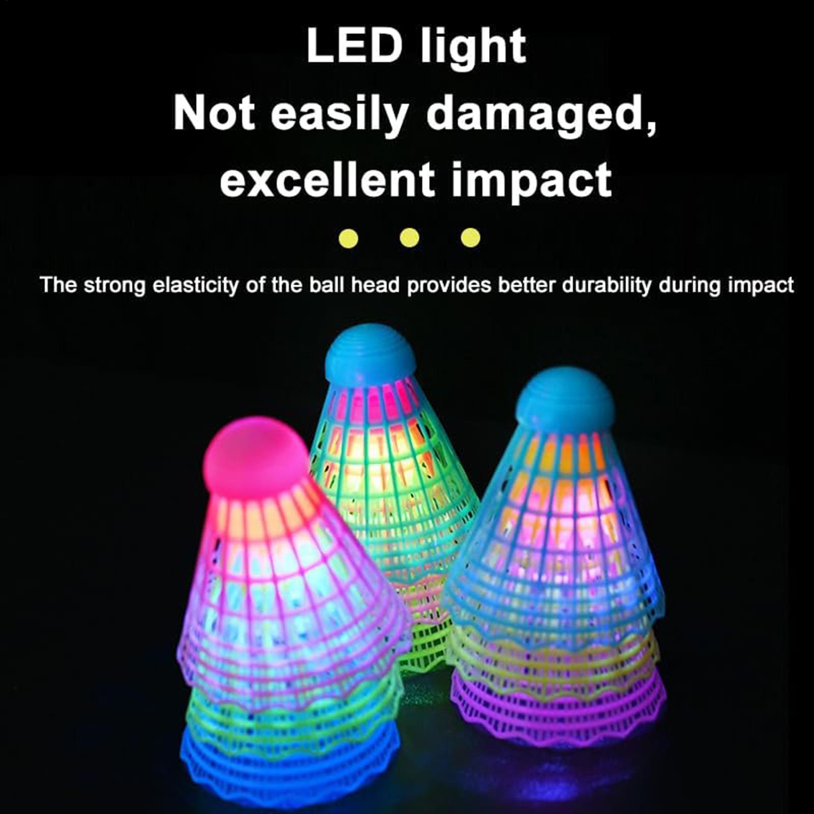 3pcs Bolas de Badminton LED Co - Badminton Event avaliação e preço