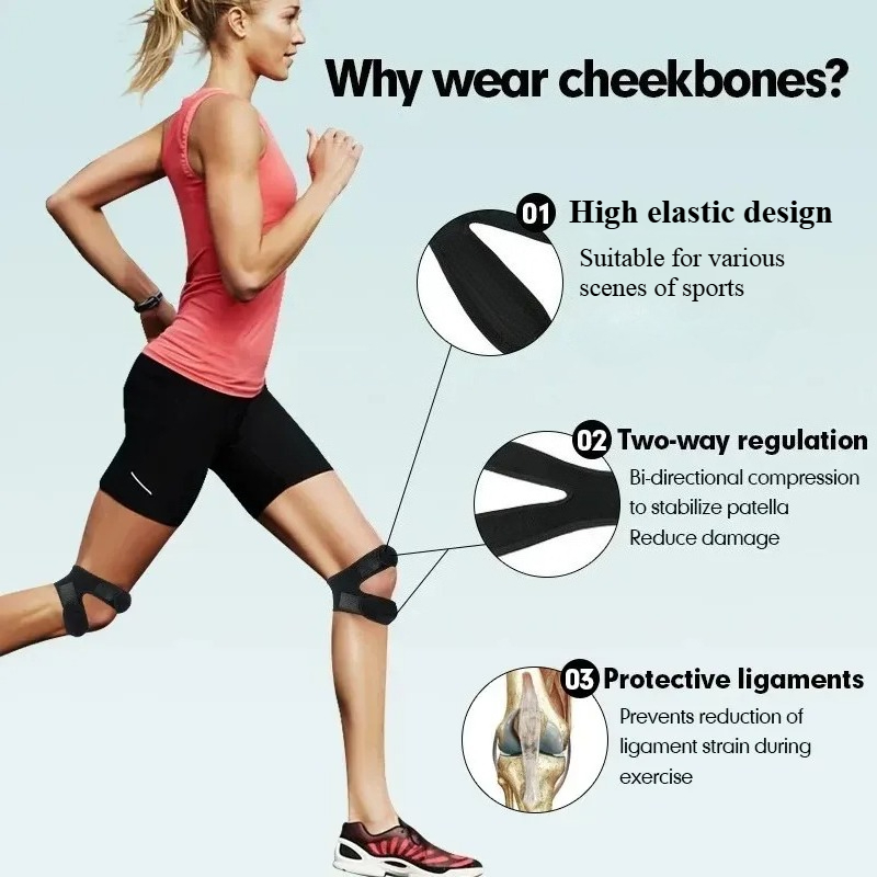 Luva elástica do apoio da joel - Knee Brace Badminton avaliação e preço